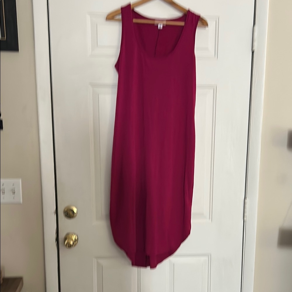 Elegant Pink Sleeveless Dress